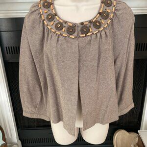 Adorable cropped  Brown Tweed Michael Michael Kors